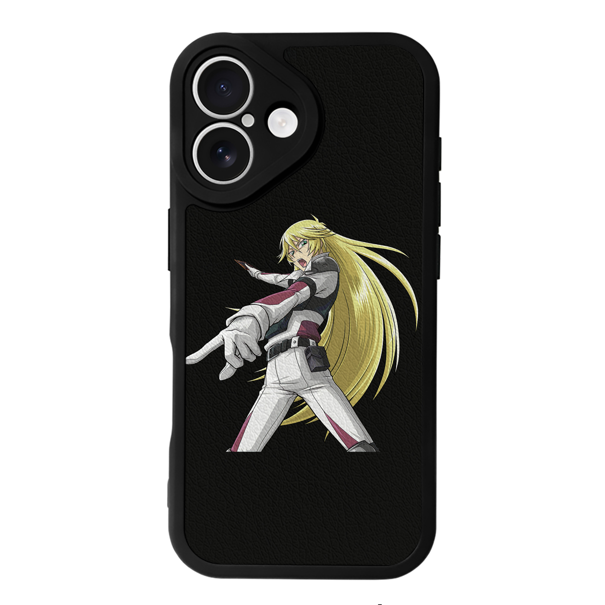 （画像用） 遊☆戯☆王 Yu-Gi-Oh! 【iPhone 16シリーズ対応】シリコンスマホケース（レザー調） 材質：シリコン